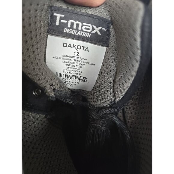 Dakota Men's 8" 529 Steel Toe Steel Plate Inj. Welt Work Boots Black Size 12M - Picture 4 of 7